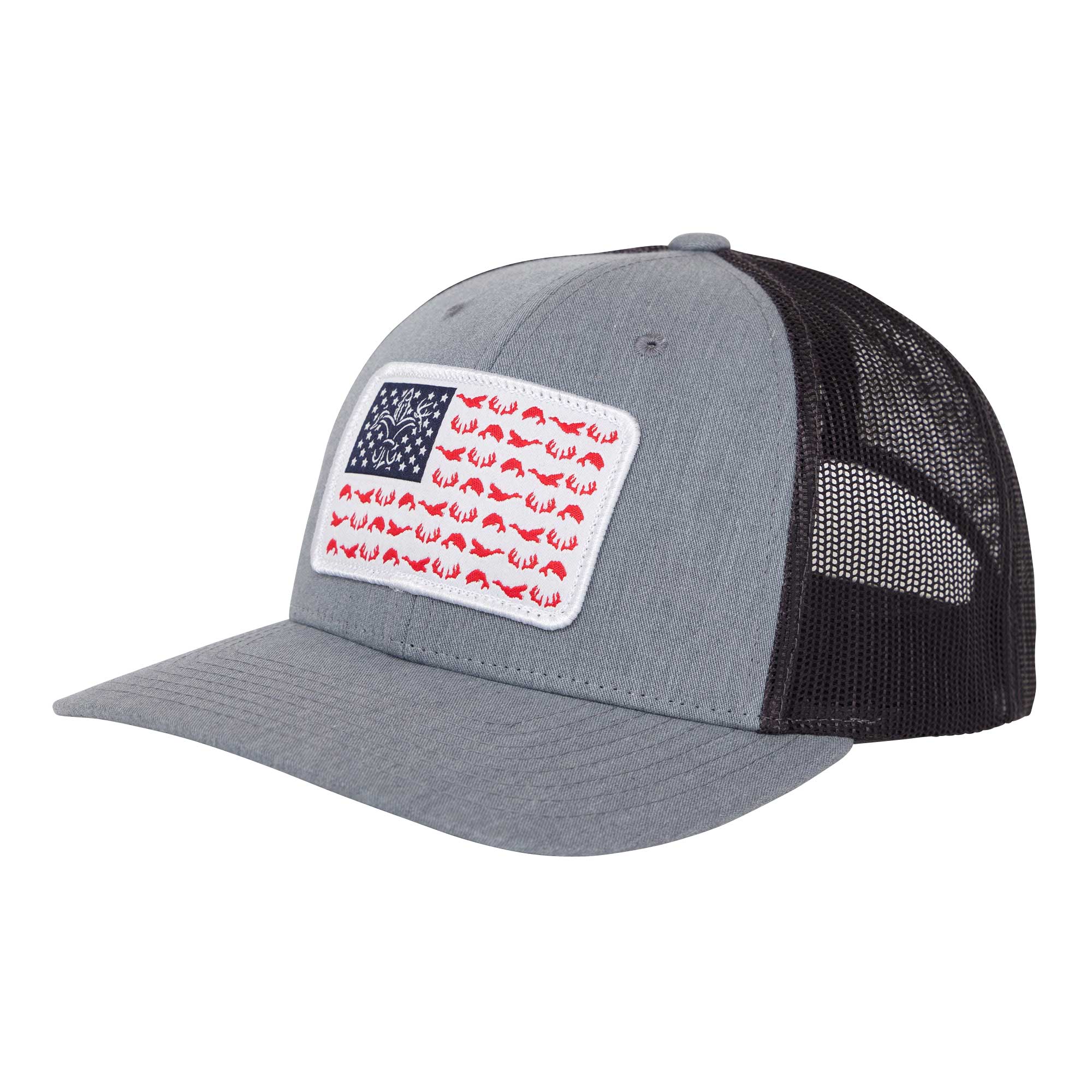 Buy American Fish Flag Trucker Hats - Fishing Gifts for Men