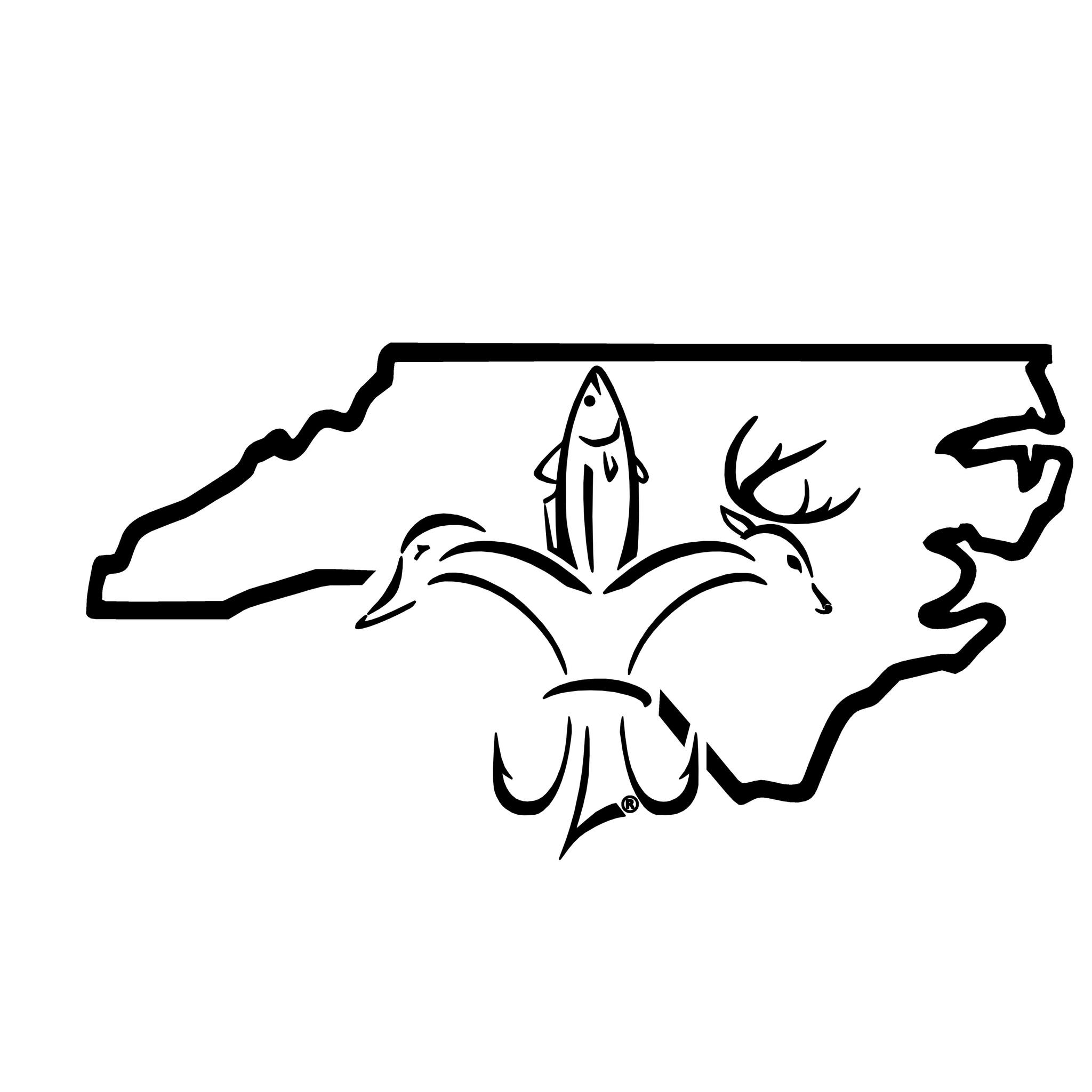 FISH STICKERS, NC State sticker