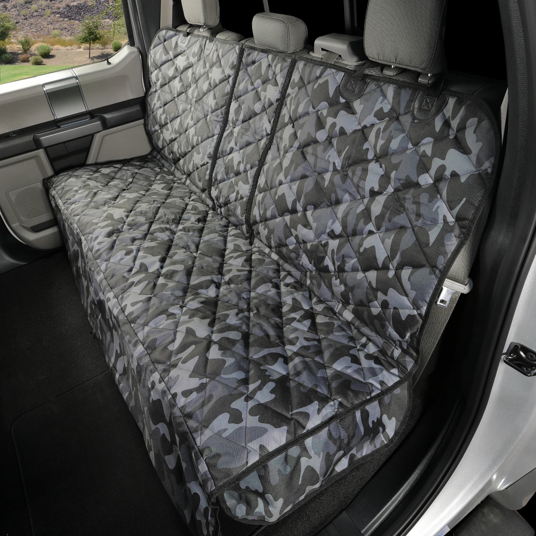 Rear Seat Cover for Fold Down Seats with Hammock