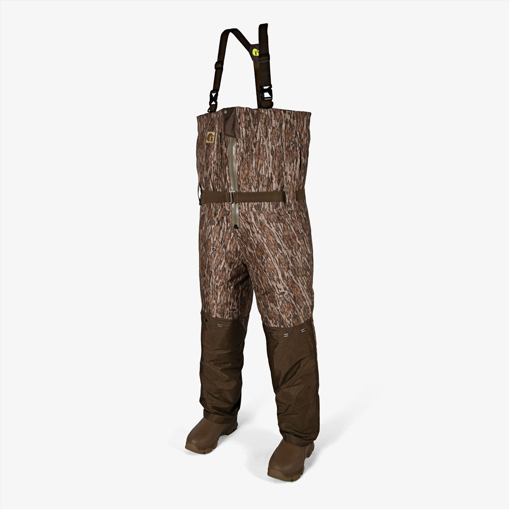 Omega Uninsulated Zip Wader | Mens - Mossy Oak Bottomland by Gator Waders