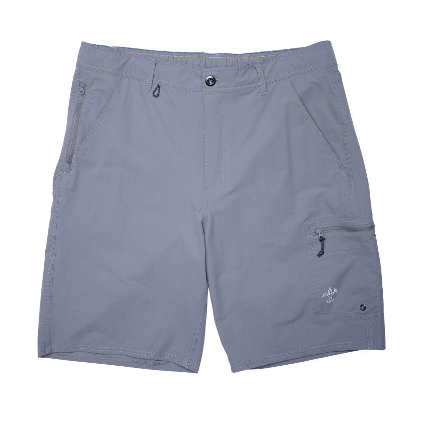 Anglers Edge Grey Fishing Shorts - Lowes Menswear