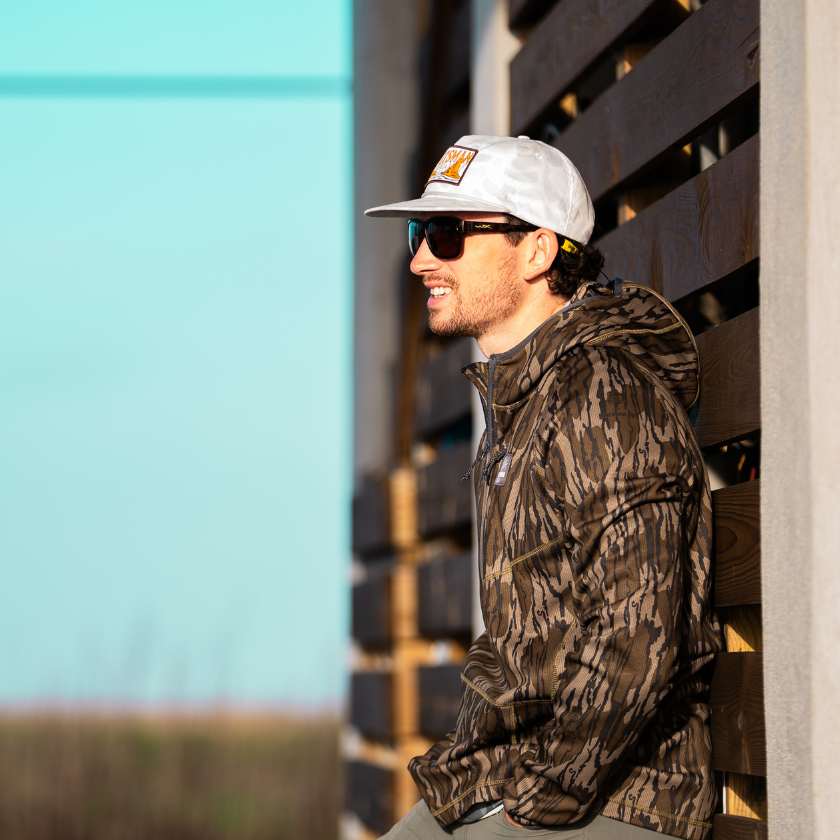Original Outbound Hoodie: Lightweight Hunting & Fishing Hoodie with Face Mask, Gun Metal / Large