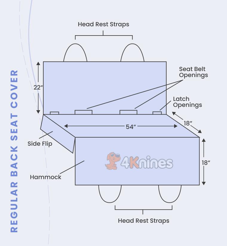Dog Rear Seat Cover with Hammock