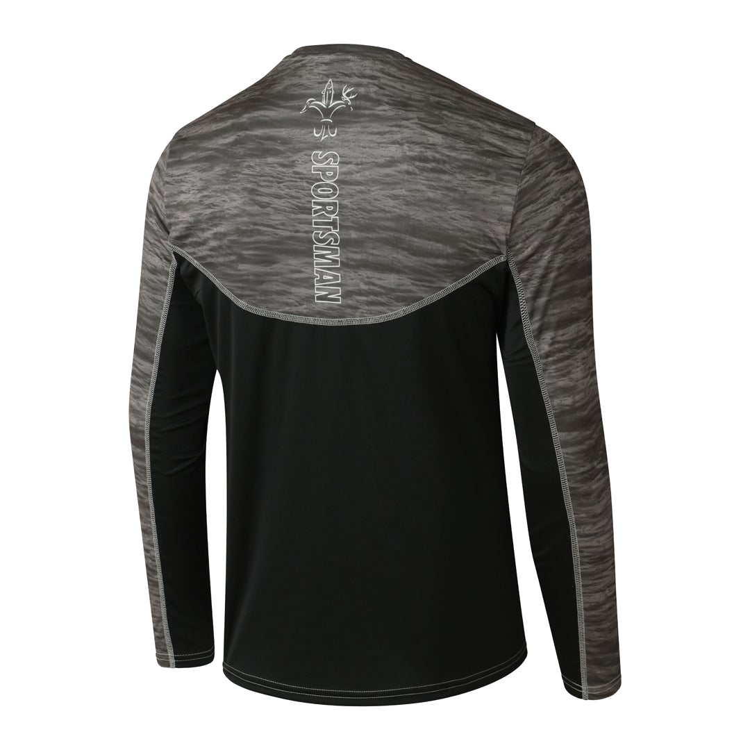  Whitewater Lightweight Moisture Wicking Long Sleeve Fishing  Shirt with UPF 50 (Small, Black) : Clothing, Shoes & Jewelry