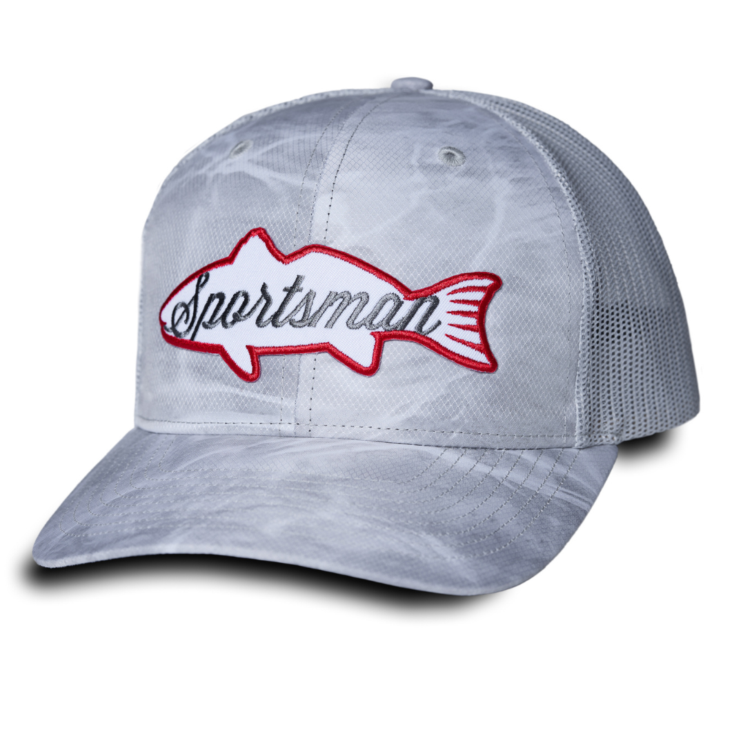 Fish Snapback Fishing Hat - Royal/White Bonefish / Light Grey