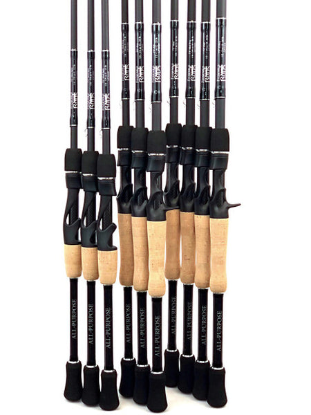 Fitzgerald Fishing All Purpose Series Rods Medium Heavy Casting Black 7ft3in AP73MH